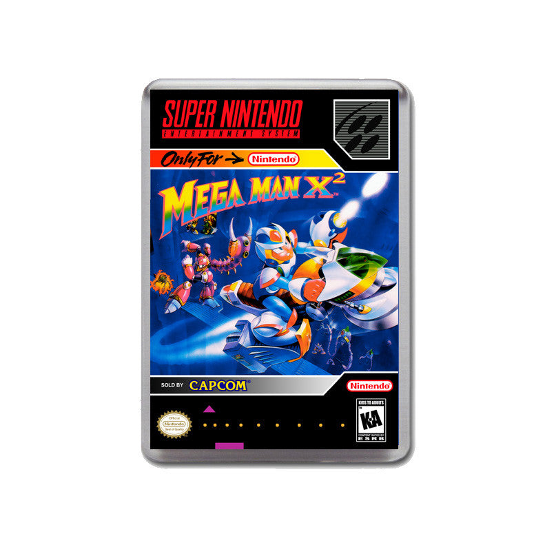 Mega Man X2 - SNES GAME inspired Retro Gaming Magnet