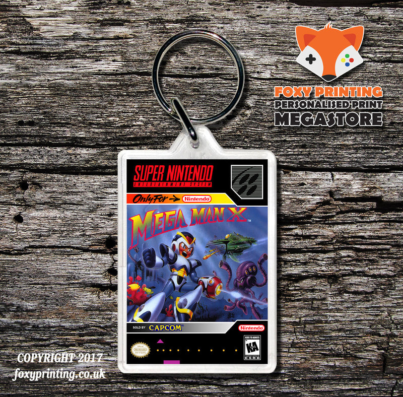 Mega Man X Game Inspired Retro Gaming Keyring