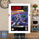 Mega Man X Super Nintendo GAME INSPIRED THEME Retro Gaming Poster A4 A3 A2 Or A1