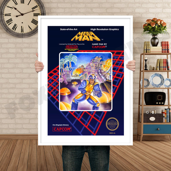Mega Man 1 Retro Game Inspired Theme Nintendo NES Gaming