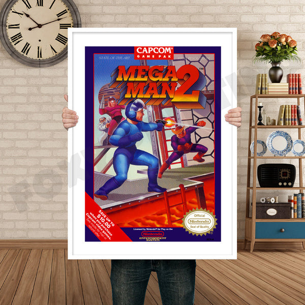 Mega Man 2 Retro Game Inspired Theme Nintendo NES Gaming