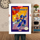 Mega Man 4 Retro GAME INSPIRED THEME Nintendo NES Gaming A4 A3 A2 Or A1 Poster Art 387