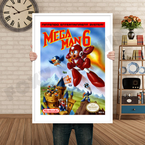 Mega Man 6 Retro Game Inspired Theme Nintendo NES Gaming