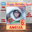 Personalised Mei Overwatch Winter Wonderland Inspired Style Game Kids Inspired Birthday Card (SA)