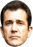 Mel Gibson Young 1990 Celebrity Face Mask Fancy Dress Cardboard Costume Mask