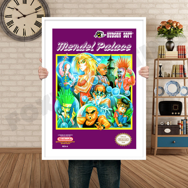Mendel Palace Retro GAME INSPIRED THEME Nintendo NES Gaming A4 A3 A2 Or A1 Poster Art 390