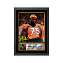 Menelik Watson Limited Edition Football Signed Print - American Footballer