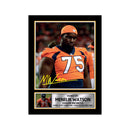 Menelik Watson Limited Edition Football Signed Print - American Footballer