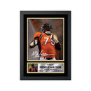 Menelik Watson 2 Limited Edition Football Signed Print - American Footballer