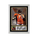 Menelik Watson 2 Limited Edition Football Signed Print - American Footballer