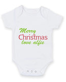 Merry Christmas Baby Grow Bodysuit