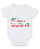 Merry Christmas Future Grandparents Baby Grow Bodysuit