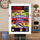 Metal Combat Super Nintendo GAME INSPIRED THEME Retro Gaming Poster A4 A3 A2 Or A1