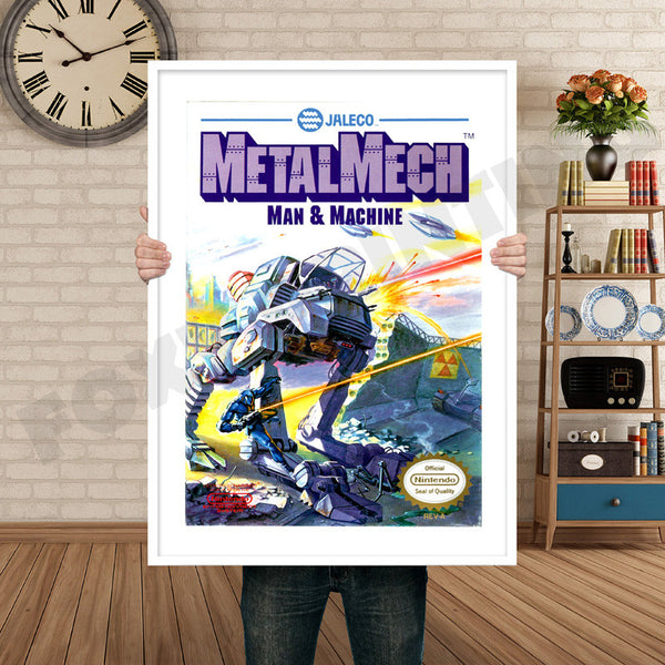 Metal Mech Retro Game Inspired Theme Nintendo NES Gaming