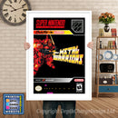 Metal Warriors Super Nintendo GAME INSPIRED THEME Retro Gaming Poster A4 A3 A2 Or A1