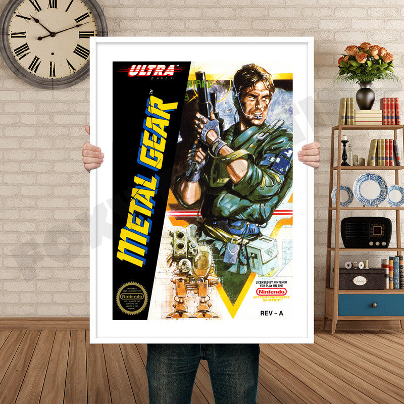 Metal Gear Retro GAME INSPIRED THEME Nintendo NES Gaming A4 A3 A2 Or A1 Poster Art 391
