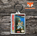 Metal Mech Retro NES Game Cover Art Gaming Keyring