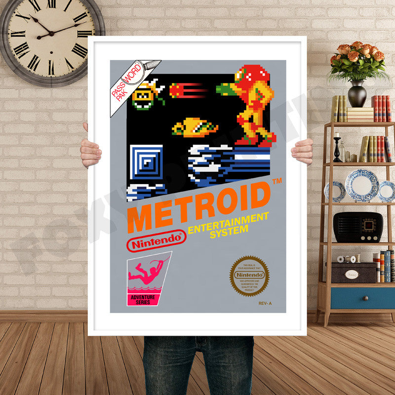Metroid Retro GAME INSPIRED THEME Nintendo NES Gaming A4 A3 A2 Or A1 Poster Art 395