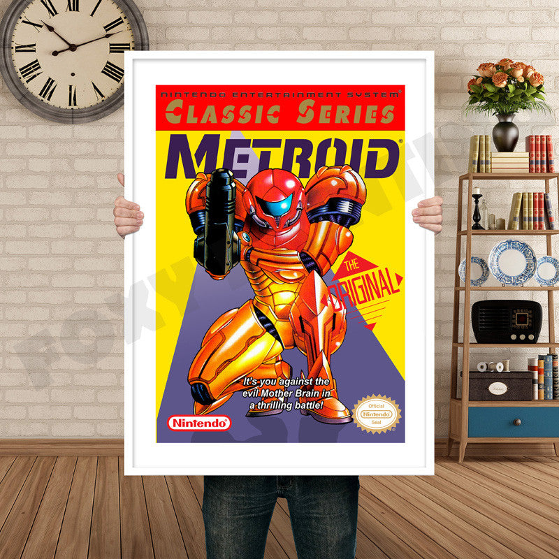 Metroid Classic Series Retro GAME INSPIRED THEME Nintendo NES Gaming A4 A3 A2 Or A1 Poster Art 394
