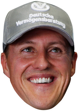 Michael Schumacher Face Mask – Fancy Dress Cardboard Costume Mask