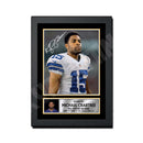 Michael Crabtree 1 Limited Edition Football Signed Print - American Footballer