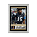 Michael Crabtree 2 Limited Edition Football Signed Print - American Footballer