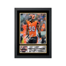 MICHAEL JOHNSON 2 - 1 Limited Edition Football Player Signed Print - Football