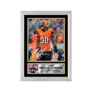 MICHAEL JOHNSON 2 - 1 Limited Edition Football Player Signed Print - Football