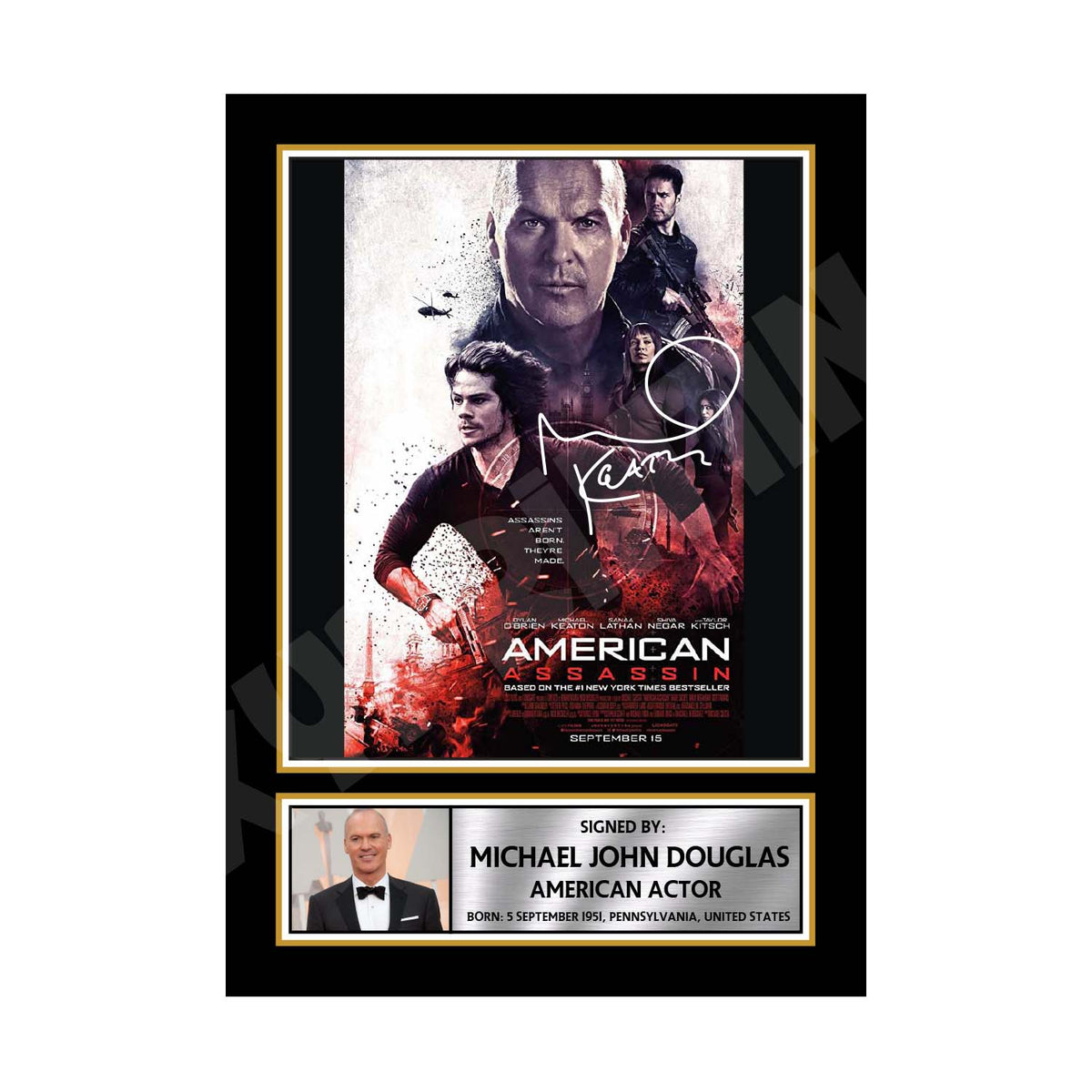 Michael Keaton 3 Movie Printed Signature Print – A1 Print Only