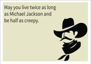 Michael Jackson INSPIRED Adult Personalised Birthday Card Birthday Card