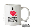 I Love Michelle Williams - I Love Celebrity Mug - Novelty Gift Printed Tea Coffee Ceramic Mug