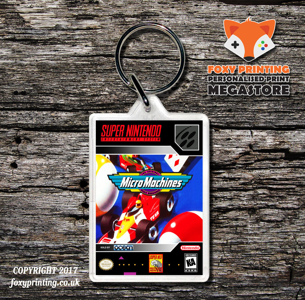 Micro Machines Game Inspired Retro Gaming Keyring