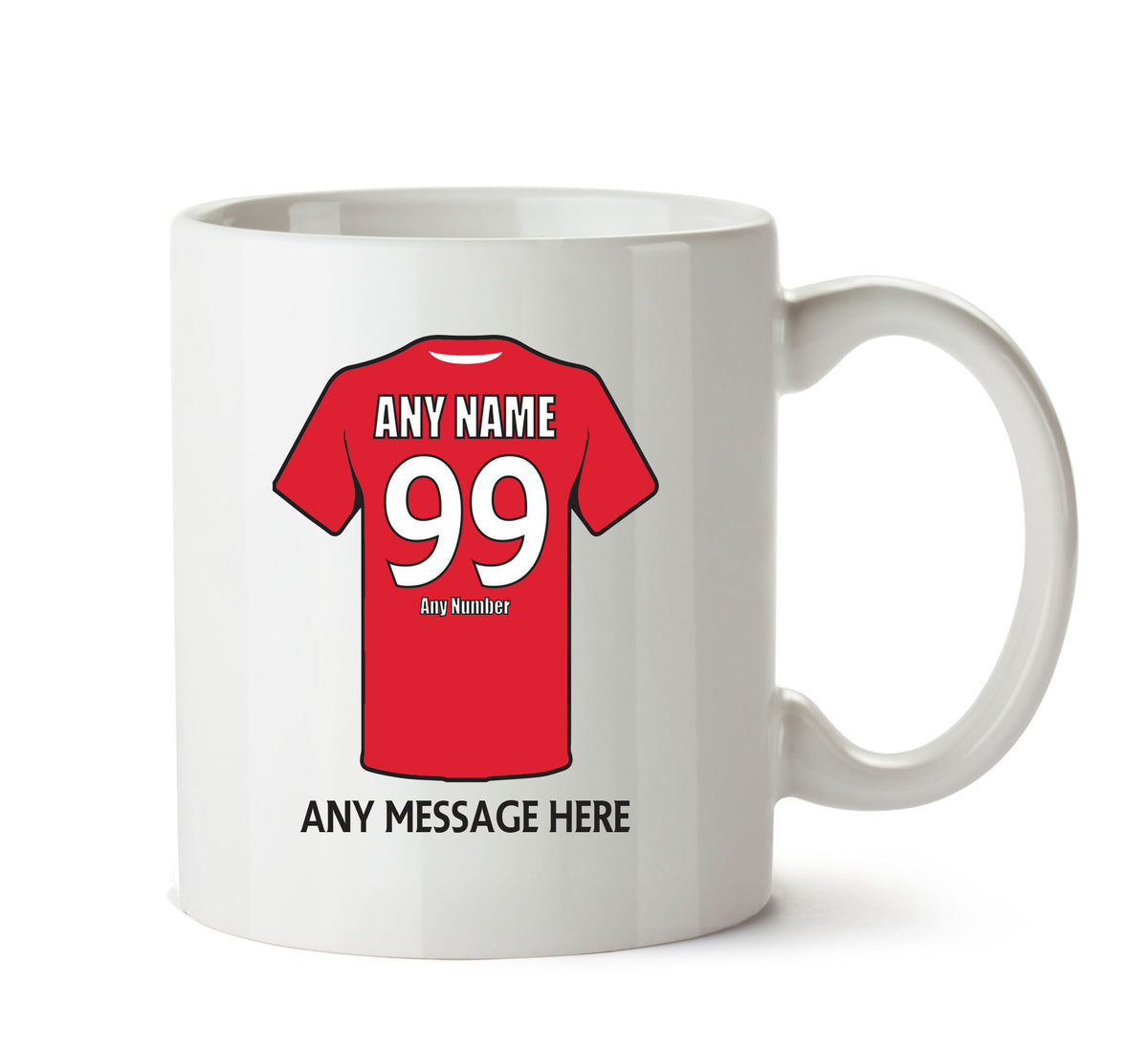Middlesbrough Football Team Mug - Personalised Birthday Age and Name – printed mug product image 1