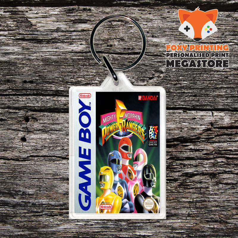 Mighty Morphin Power Rangers Nintendo DS Style Gameboy Gaming Keyring