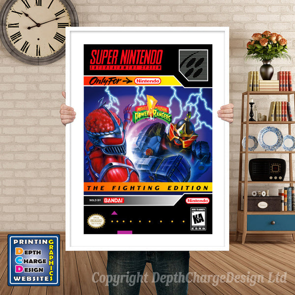 Mighty Morphin Power Rangers the Fightring Edition Super Nintendo Game Inspired
