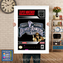 Mighty Morphin Power Rangers The Movie Super Nintendo GAME INSPIRED THEME Retro Gaming Poster A4 A3 A2 Or A1