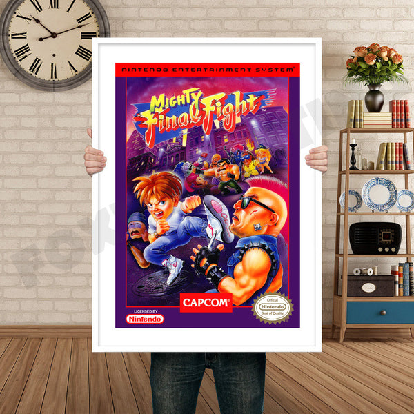 Mighty Final Fight Retro Game Inspired Theme Nintendo NES Gaming