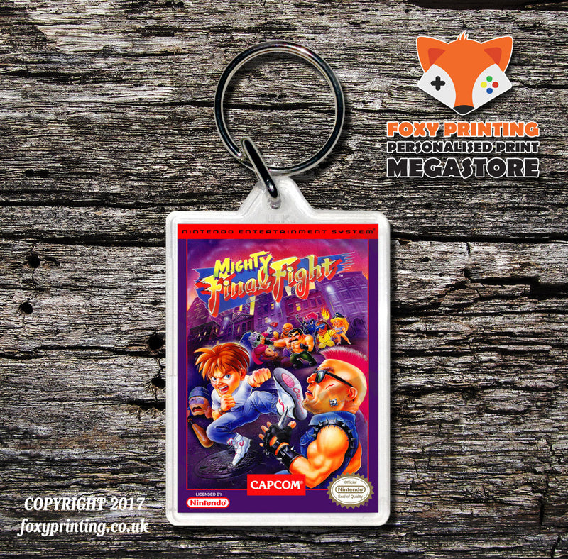Mighty Bomb Jack Retro NES Game Cover Art Gaming Keyring