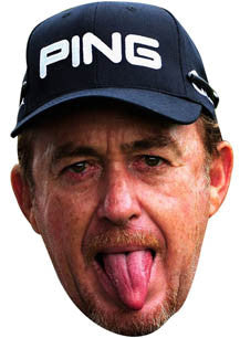 Miguel Jimenez GOLF 2018 Celebrity Face Mask Fancy Dress Cardboard Costume Mask