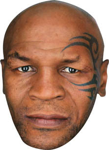 Mike Tyson Face Mask – Fancy Dress Cardboard Costume Mask