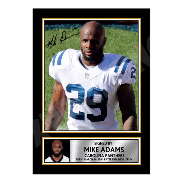 Mike Adams 1 American Football Printed Signature Print
