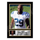 Mike Adams 1 Limited Edition Football Signed Print - American Footballer