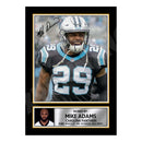 Mike Adams 2 Limited Edition Football Signed Print - American Footballer