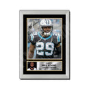 Mike Adams 2 Limited Edition Football Signed Print - American Footballer