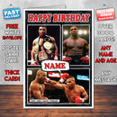 Mike Tyson Boxing Personalised Birthday Card