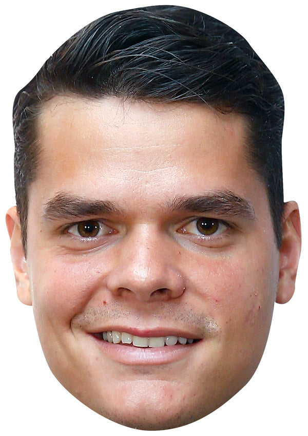 MILOS RAONIC JB - Tennis Fancy Dress Cardboard Celebrity Party Face Mask