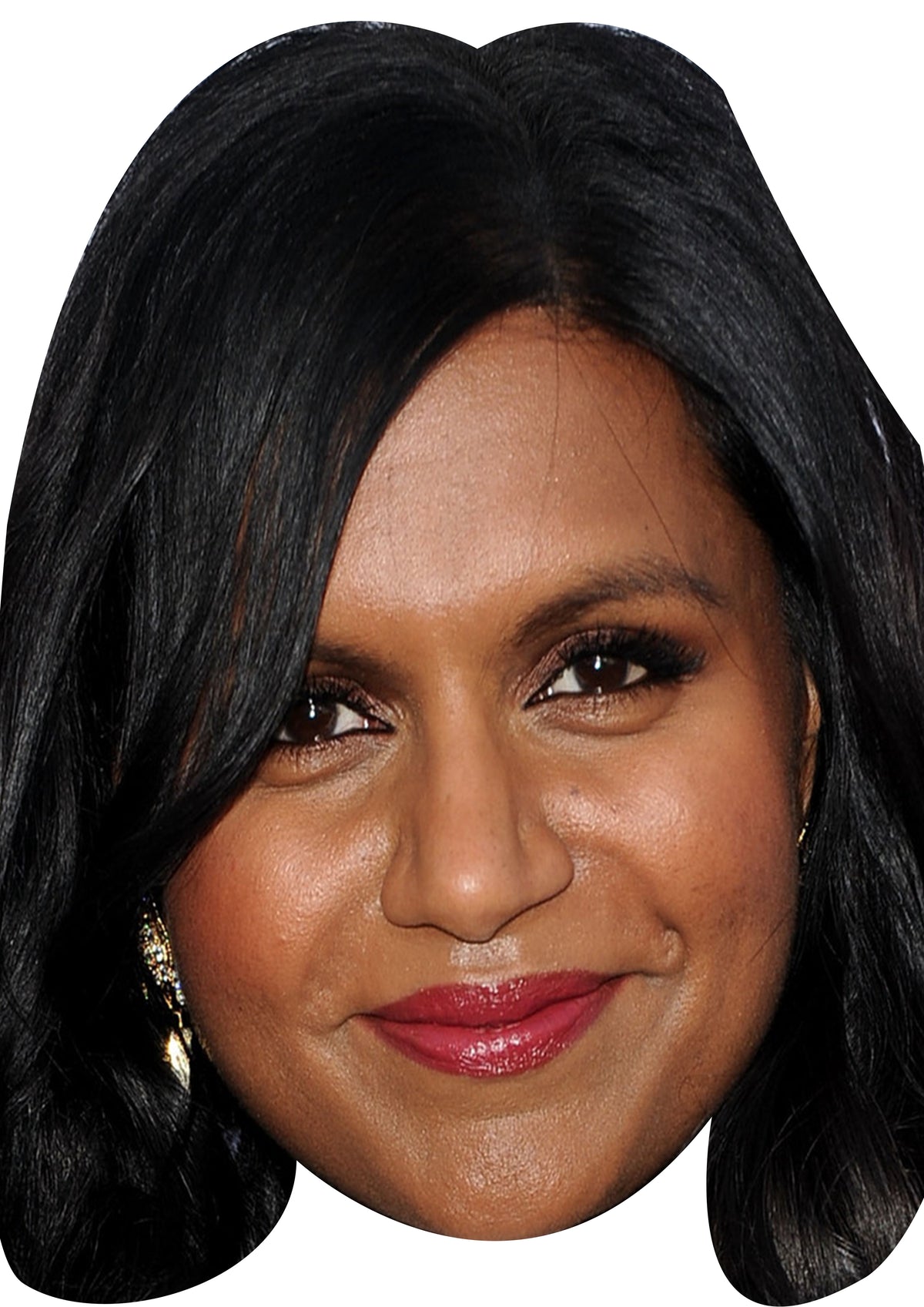 Mindy Kaling Face Mask – Fancy Dress Cardboard Costume Mask – Mindy Kaling Face Mask