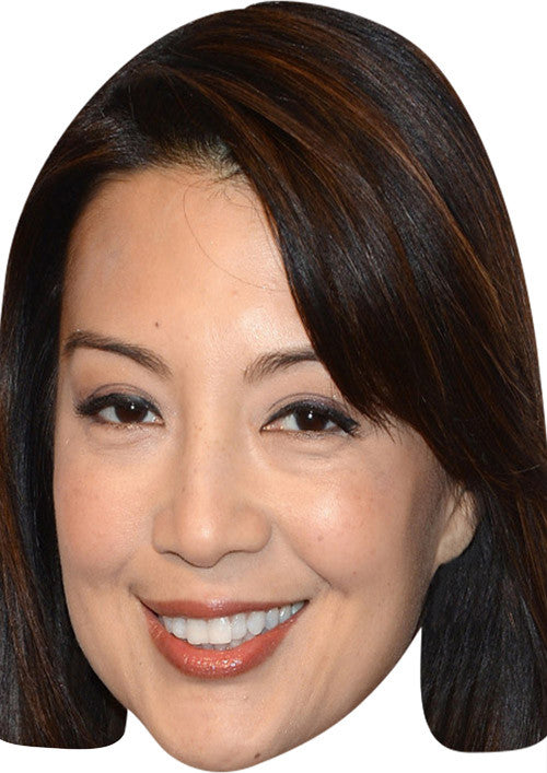Ming Na Wen MH 2017 Celebrity Face Mask Fancy Dress Cardboard Costume Mask
