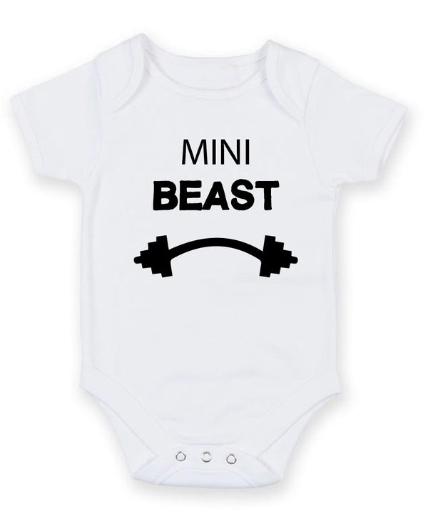 Mini Beast Personalised Baby Boy Girl Unisex Short Sleeve Bodysuit