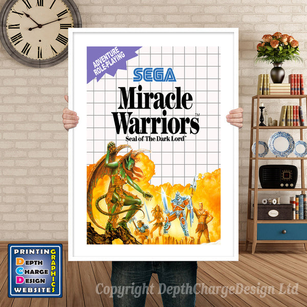 Miracle Warriors Inspired Retro Gaming Poster